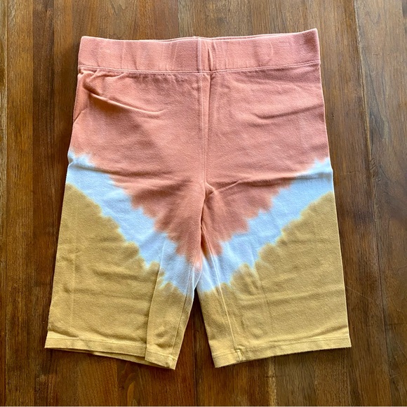 HDYWT Vibrant Orange and Tan Tie-Dye Muscle Tee & Shorts Set - Picture 3 of 3